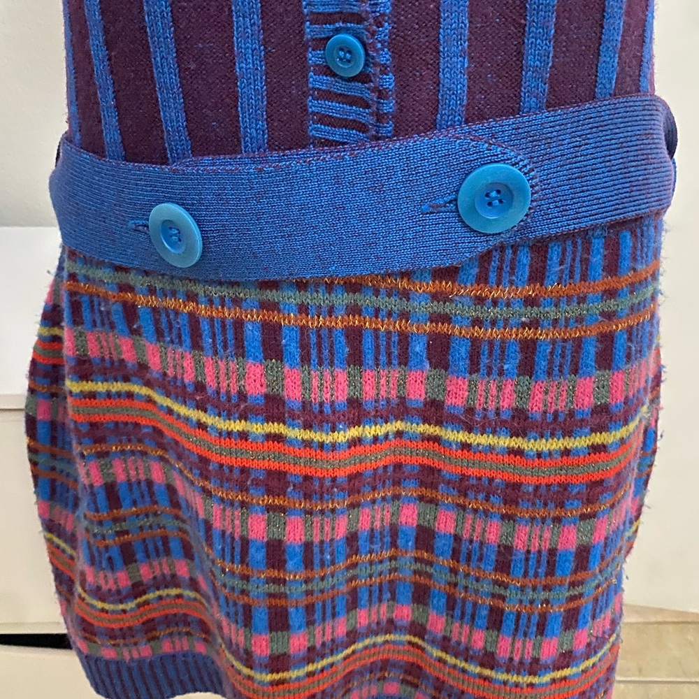 Nanette Lepore Blue and Purple Striped Mini Dress - Picture 6 of 11